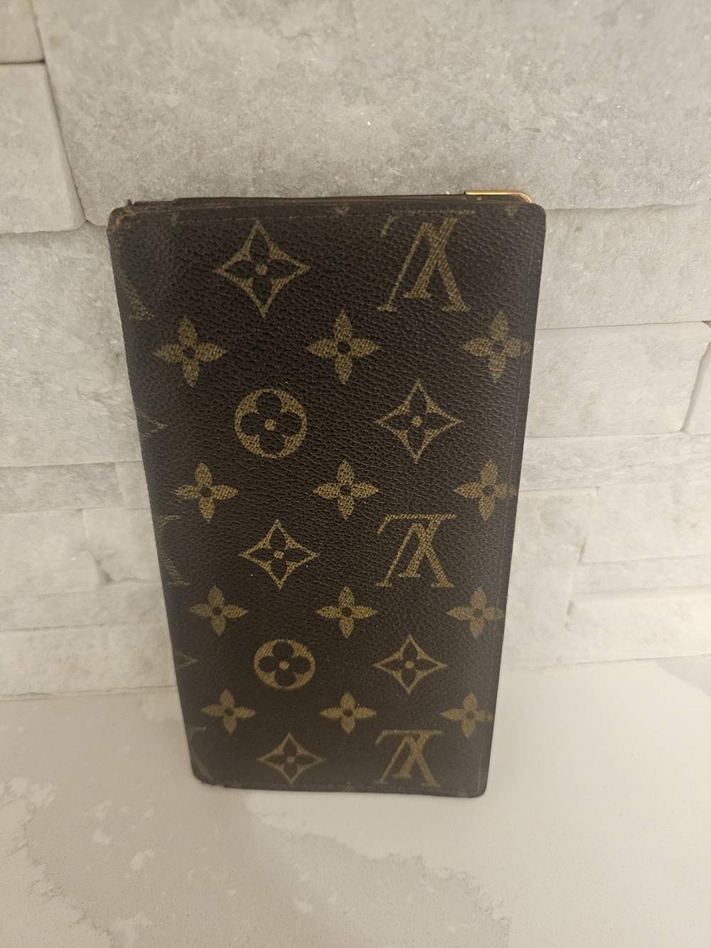 100%Authentic Louis Vuitton Monogram Long Wallet in Brown and Gold - Picture 2 of 8
